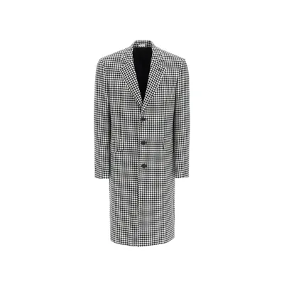 Alexander McQueen ブラックのコート Pied-De-Poule Wool Coat
