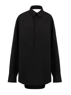 Balenciaga ブラックのシャツ Shirt-Style Long Dress Black