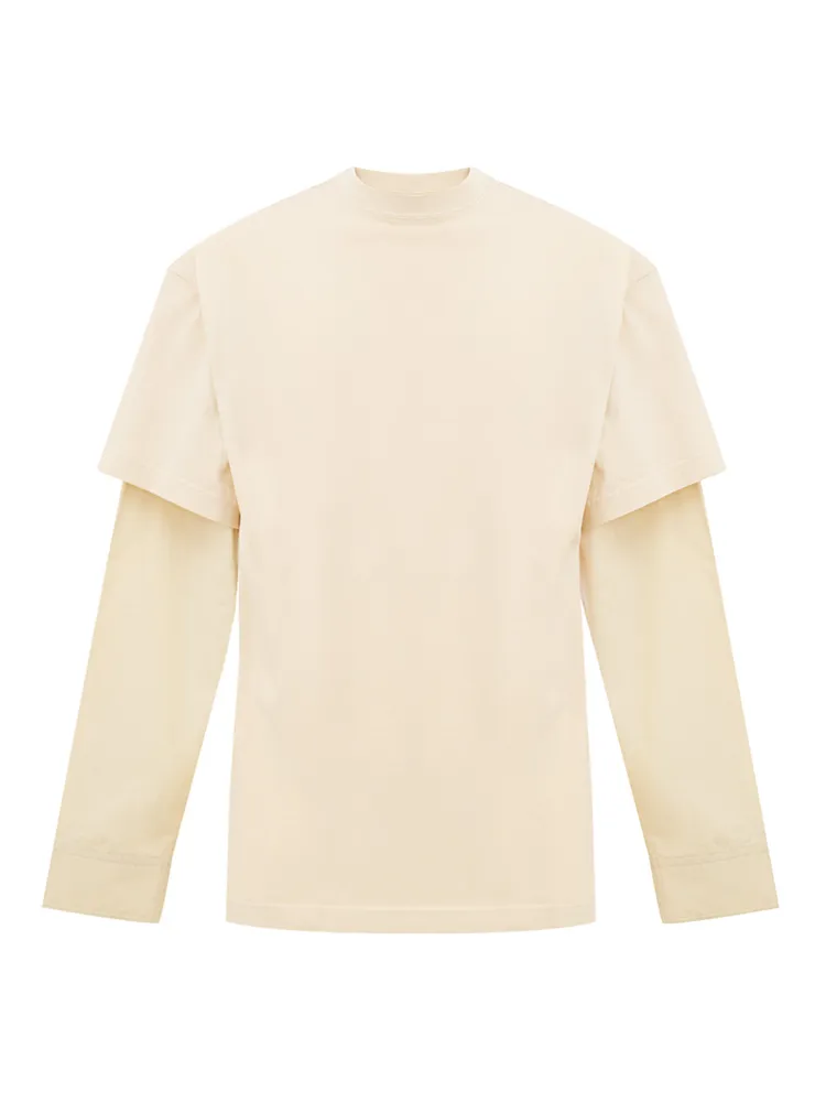 Balenciaga Layered Cream T-Shirt
