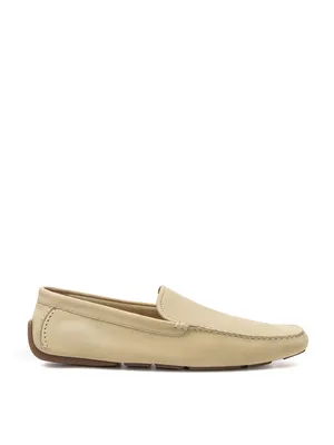 Bally Beige Suede Loafer