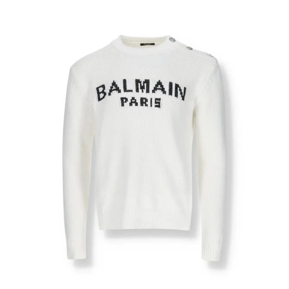 Balmain Cotton Logo Sweater