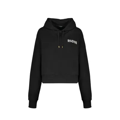 Balmain ブラックのパーカー Logo Hoodie