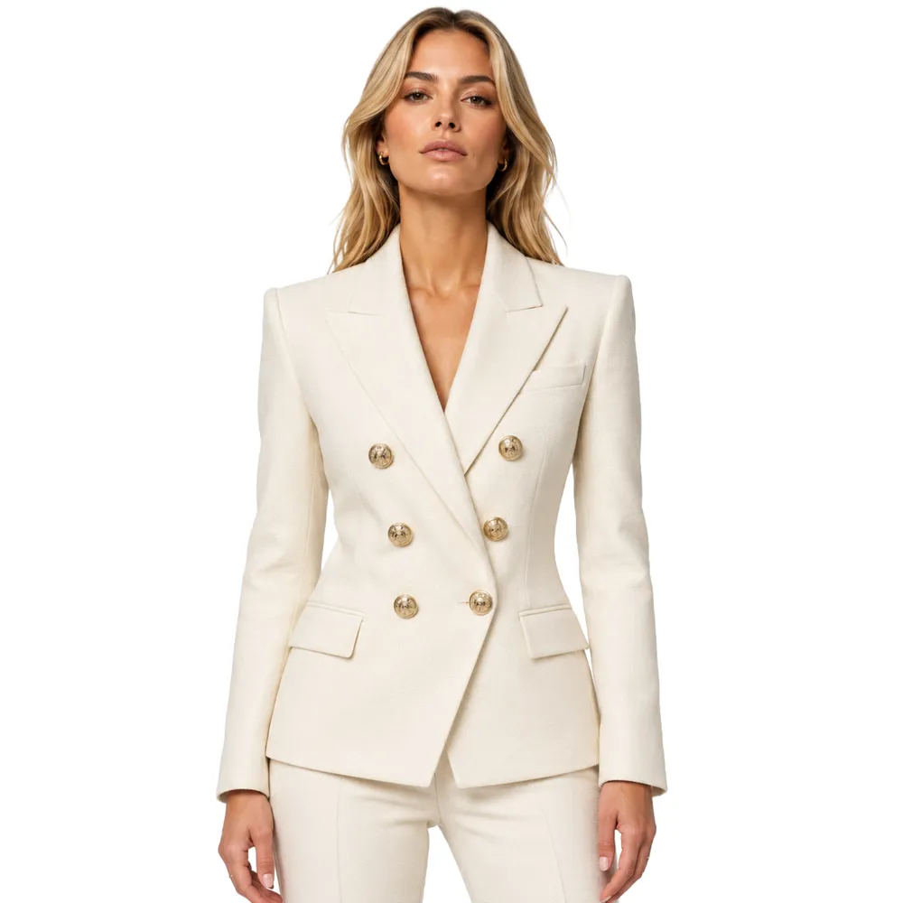 Balmain Jacket Double-Breasted White