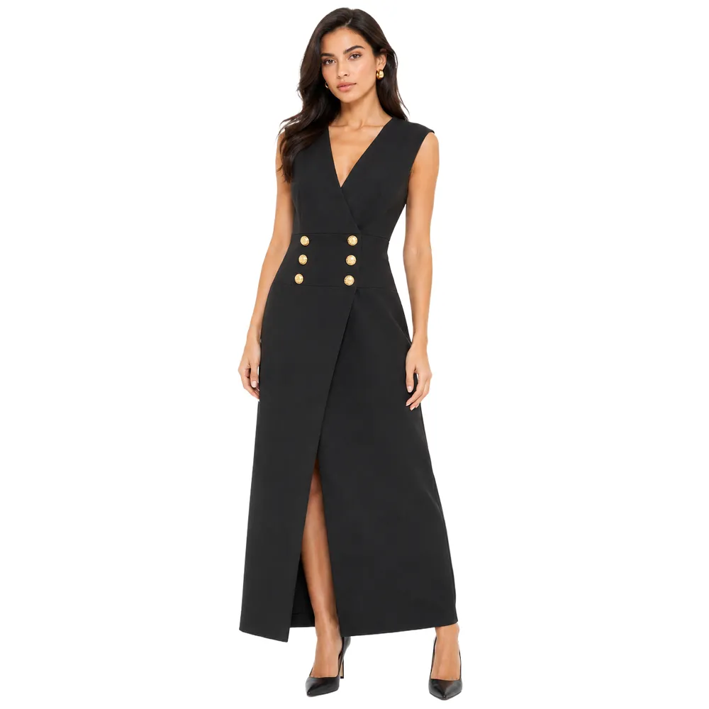 Balmain Dress Double-Breasted Black