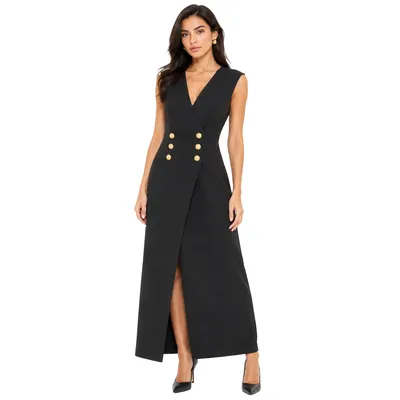 Balmain ブラックのワンピース Dress Double-Breasted Black