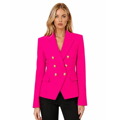 Balmain ピンクのジャケット Jacket Double-Breasted Fuchsia
