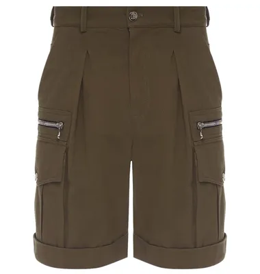 Balmain グリーンのショートパンツ Shorts Cargo Green