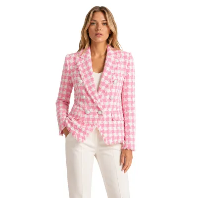 Balmain ピンクのジャケット Jacket Quadri Pink