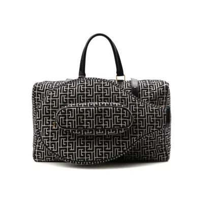 Balmain ブラックのトートバッグ Borsone Voyage Duffle Bags Black