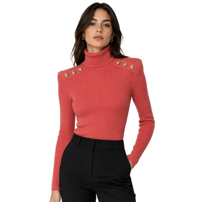 Balmain ピンクのニット Knit Crew Neck Pink