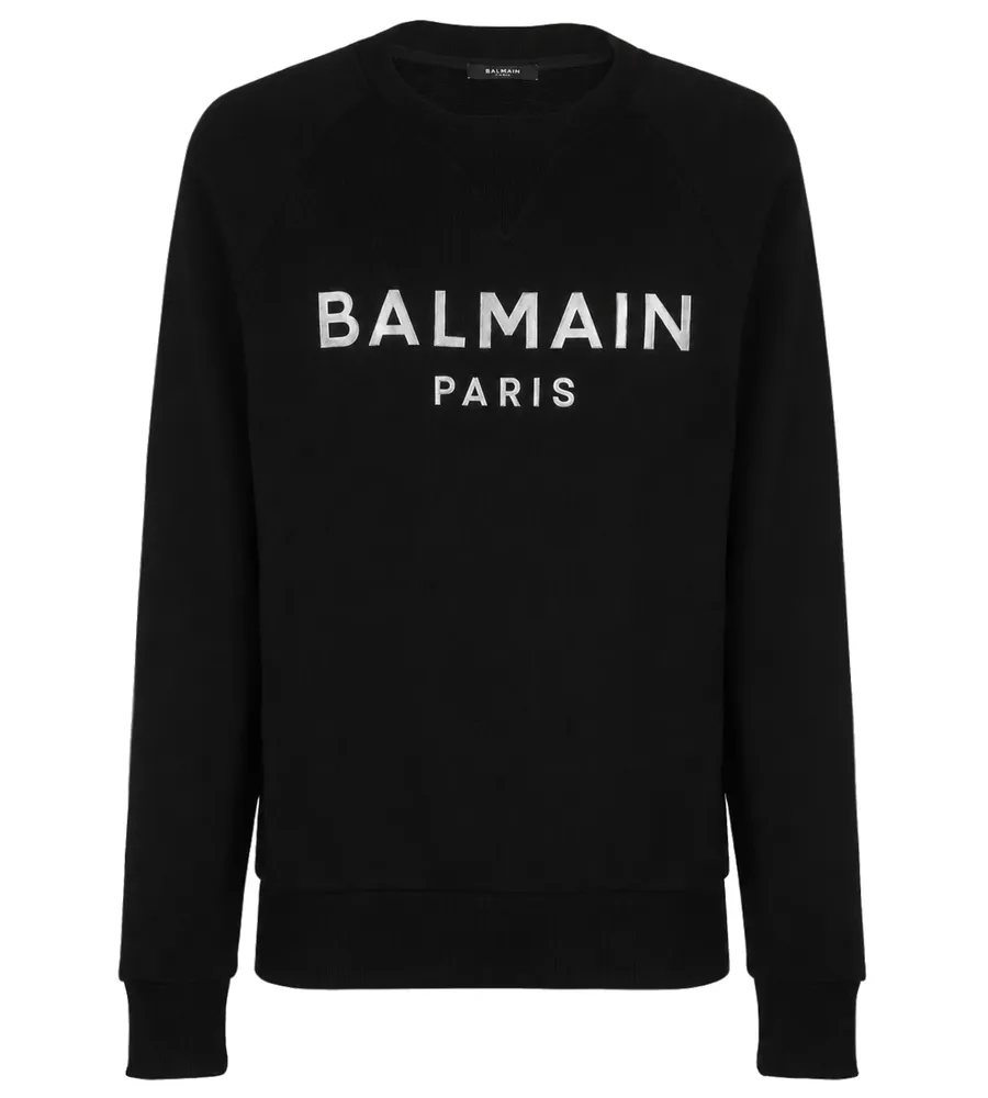 Balmain Sweatshirt Crew Neck Black