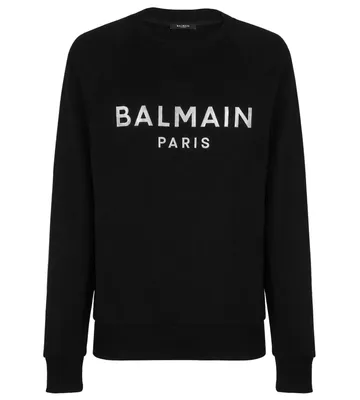 Balmain ブラックのスウェット Sweatshirt Crew Neck Black