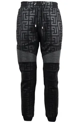 Balmain ブラックのパンツ Trousers Jogging Print Black