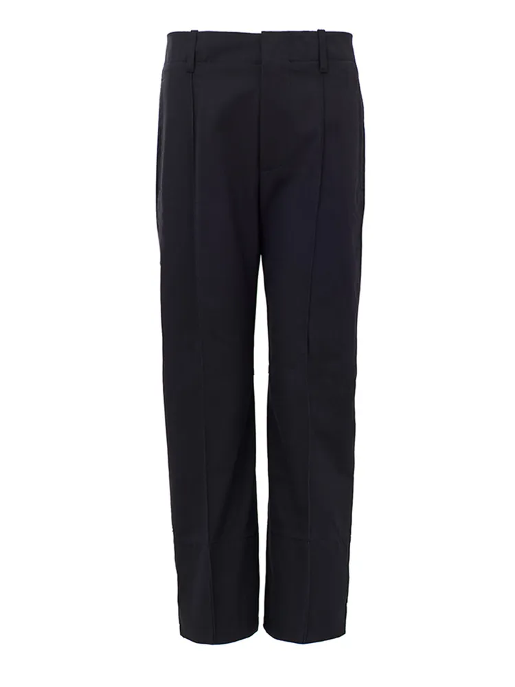 Bottega Veneta Navy Blue Twill Trousers