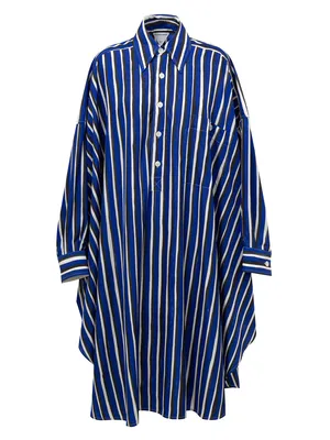 Bottega Veneta ブルーのシャツ Shirt-Style Long Dress Blue