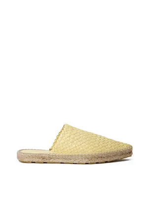 Bottega Veneta イエローのローファー Lagoon Espadrilles in Yellow with Intreccio