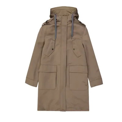 Brunello Cucinelli ブラウンのジャケット Blend Cotton Parka
