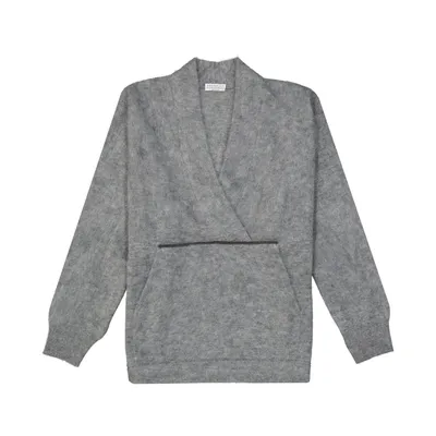 Brunello Cucinelli グレーのニット Mohair Wool Pullover