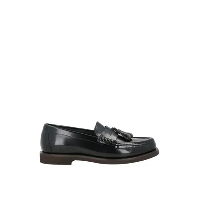 Brunello Cucinelli ブラックのローファー Leather Penny Loafer