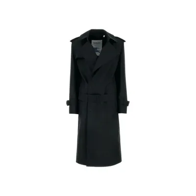 Burberry ブラックのトレンチコート Blend Silk Trench Coat