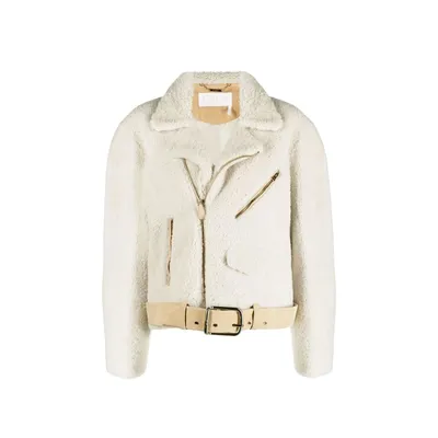 Chloé ベージュのジャケット Chloe' Faux Fur Jacket