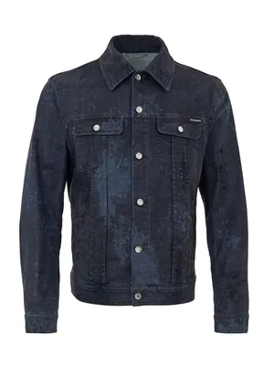 Dolce & Gabbana グレーのジャケット Dark Gray Coated-Effect Jacket