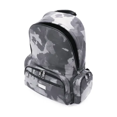 Dolce & Gabbana ブラックのバックパック Backpack Military Camo Black White Camouflage