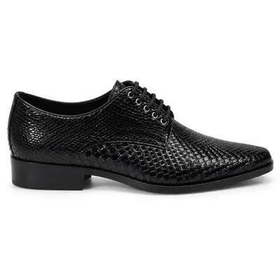 Dolce & Gabbana ブラックのローファー Derby Pitone Derby Black