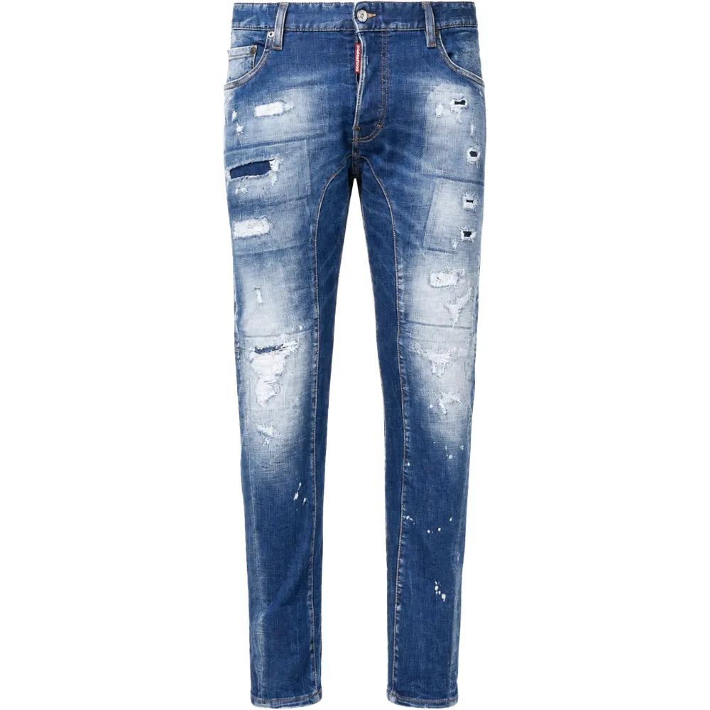 Dsquared2 Denim Tidy Biker Jeans Blue
