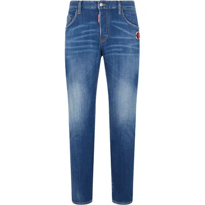 Dsquared2 ブルーのデニム Denim Skater Jean Blue