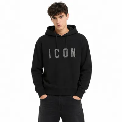 Dsquared2 ブラックのスウェット Sweatshirt Strass Black