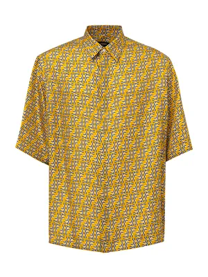 Fendi イエローのシャツ Half-Sleeve Shirt Yellow