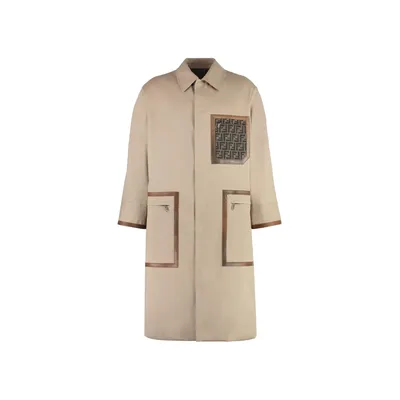 Fendi ベージュのトレンチコート Reversible Trench Coat