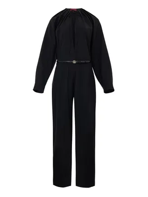 Gucci ブラックのワンピース Black Tracksuit Dress with Belt