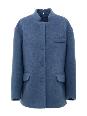 Gucci ブルーのジャケット Light Blue Wool Caban Jacket