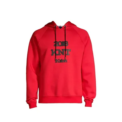 Kiton レッドのパーカー KNT Hooded Sweatshirt