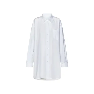 Maison Margiela ホワイトのシャツ Cotton Long Shirt