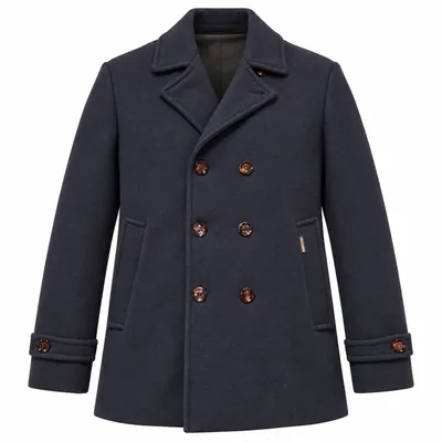 Moorer ネイビーのコート Coat Double-Breasted Bolgi Navy Blue