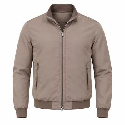 Moorer グレーのボンバージャケット Bomber Manetti Grey