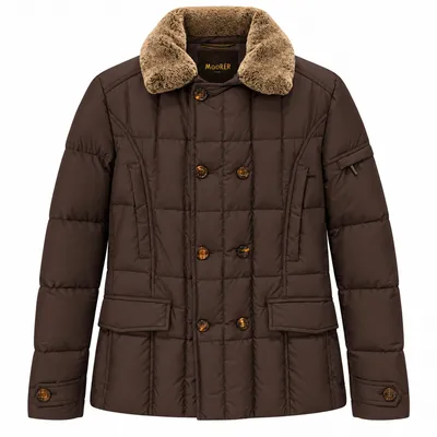 Moorer ブラウンのダウンジャケット Down Jacket Pelliccia Brown