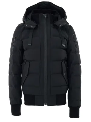 Moose Knuckles ブラックのボンバージャケット Bomber Black