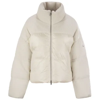 Moose Knuckles ホワイトのダウンジャケット Agate Puffer Jackets White