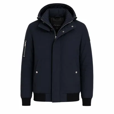 Moose Knuckles ブルーのボンバージャケット Bomber Benito Blue