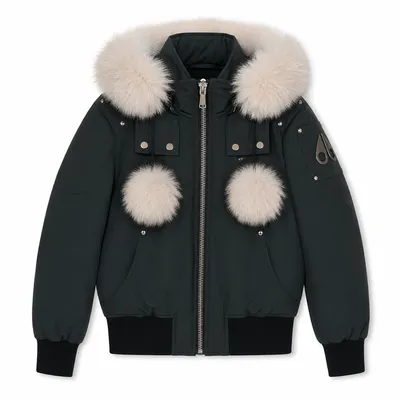 Moose Knuckles グレーのボンバージャケット Bomber Debbie Grey
