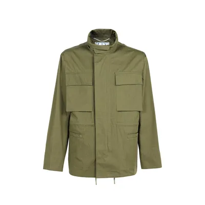 Off-White グリーンのジャケット Arrow Field Cotton Jacket