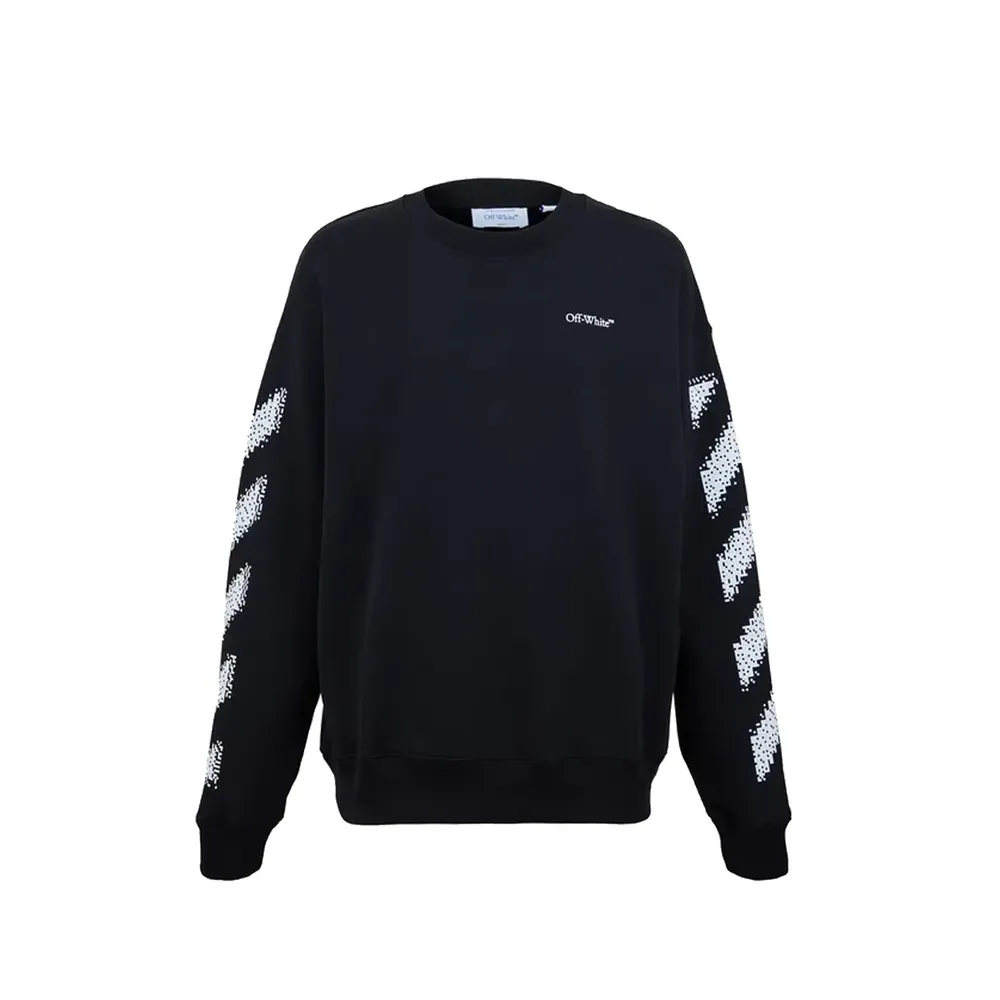 Off-White Off White Pixel Diag Sweatshirt