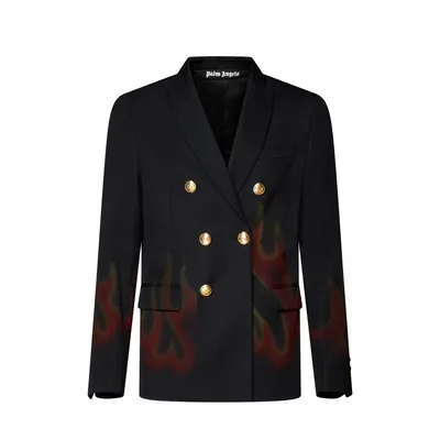 Palm Angels ブラックのブレザー Fire Blazer