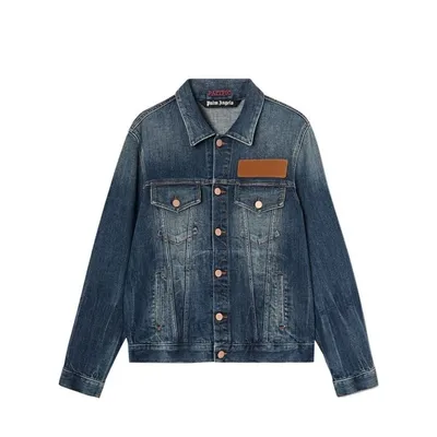 Palm Angels ブルーのデニム Denim Jacket