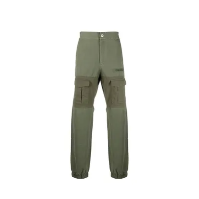 Palm Angels グリーンのパンツ Cotton Trousers
