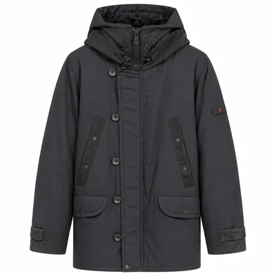 Peuterey ブルーのダウンジャケット Down Jacket Fadi Eco Fur Blue